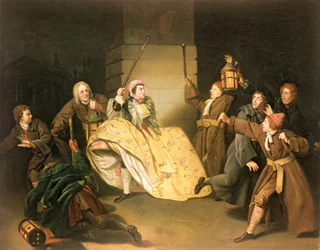 David Garrick as Sir John Brute in Vanbrugh